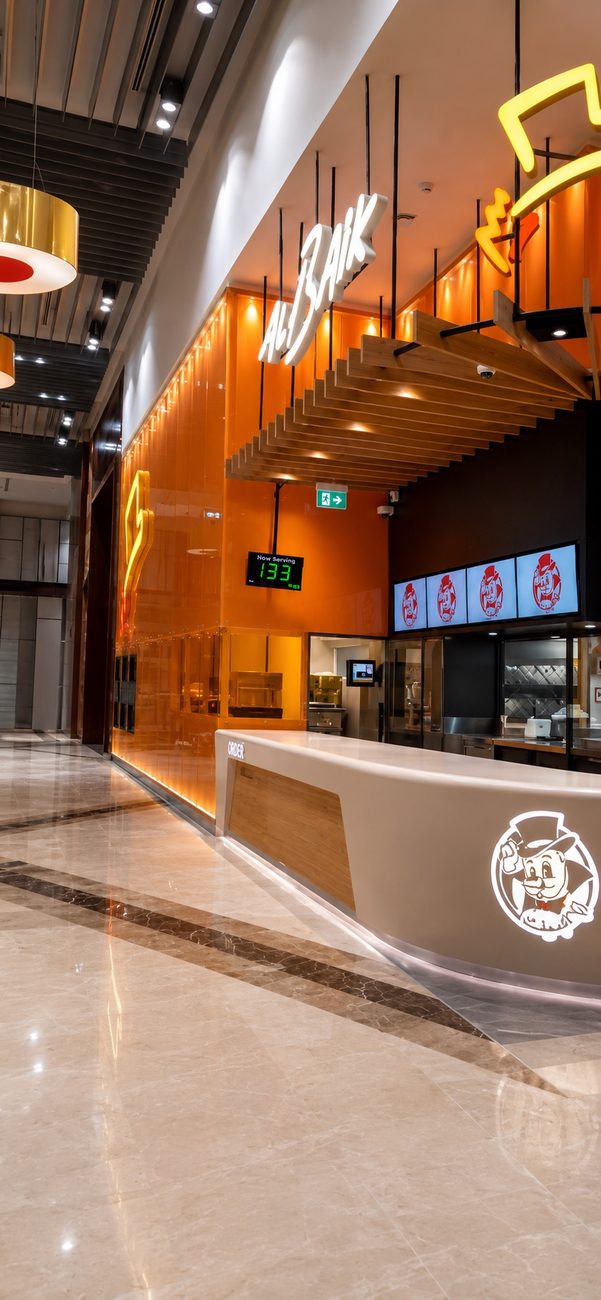 Al Baik Signage and Order Counter, The Dubai Mall