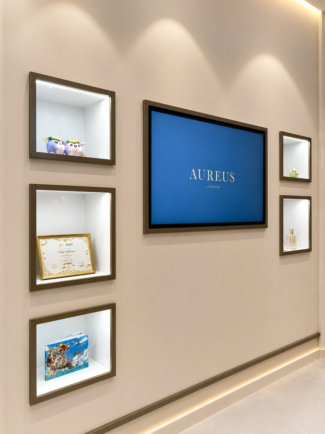 Aureus Music Academy Display Wall, Aureus London Screen, Springs Souk