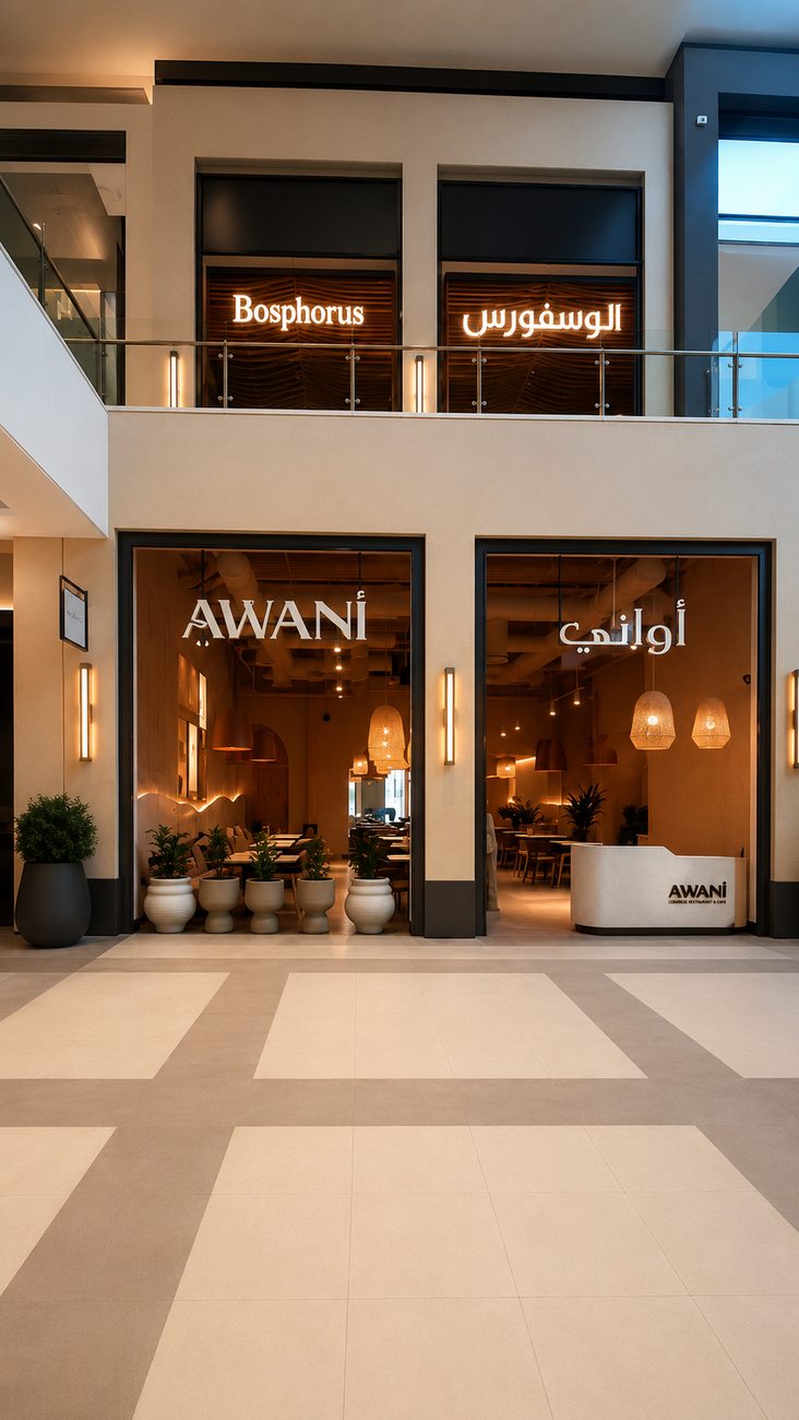 Mall Atrium, Wide View, Awani, Dubai Hills Mall