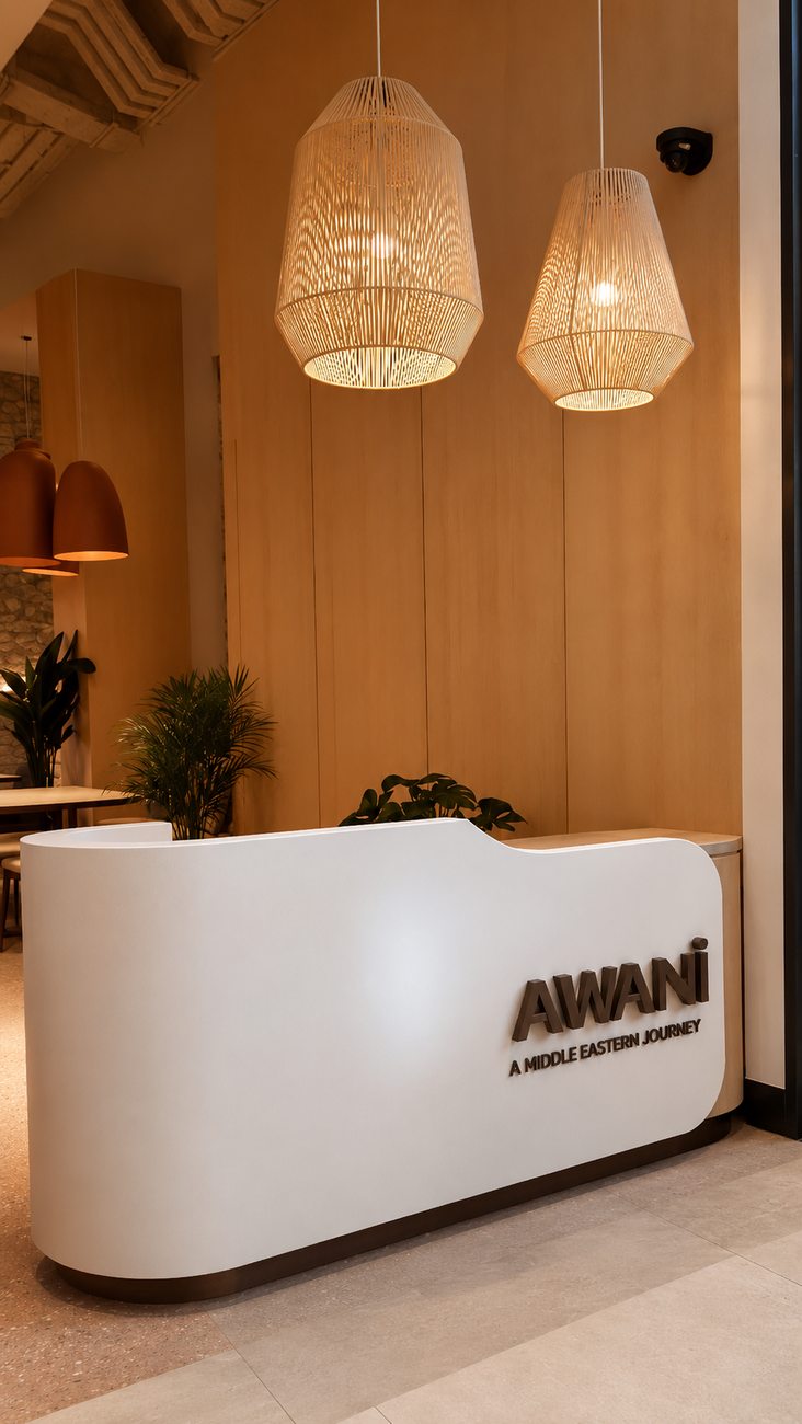 Reception Desk, Awani, Dubai Hills Mall