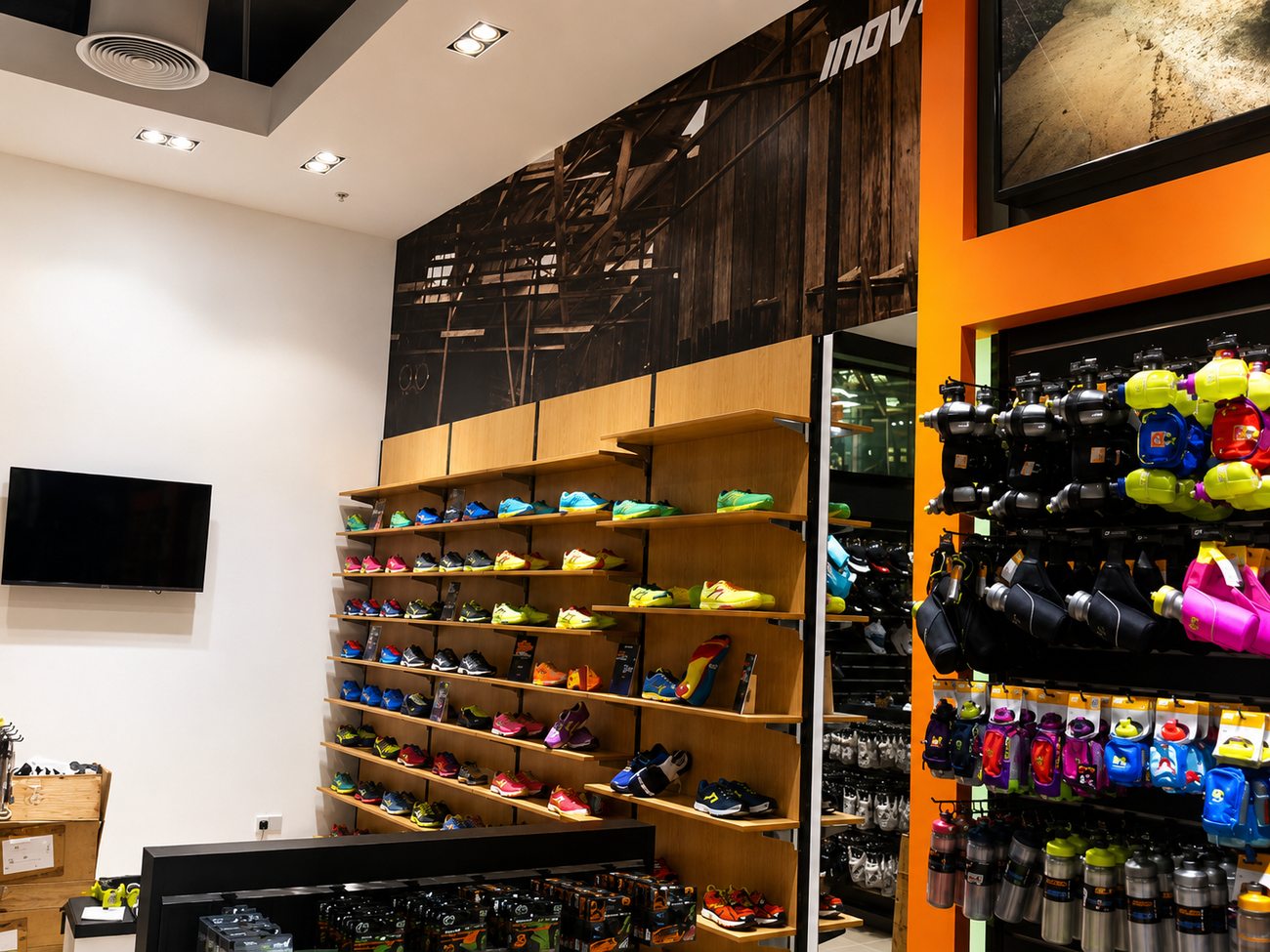 Beyond Fitness inov-8 Running Shoe Wall, Full Height, City Centre Me'aisem