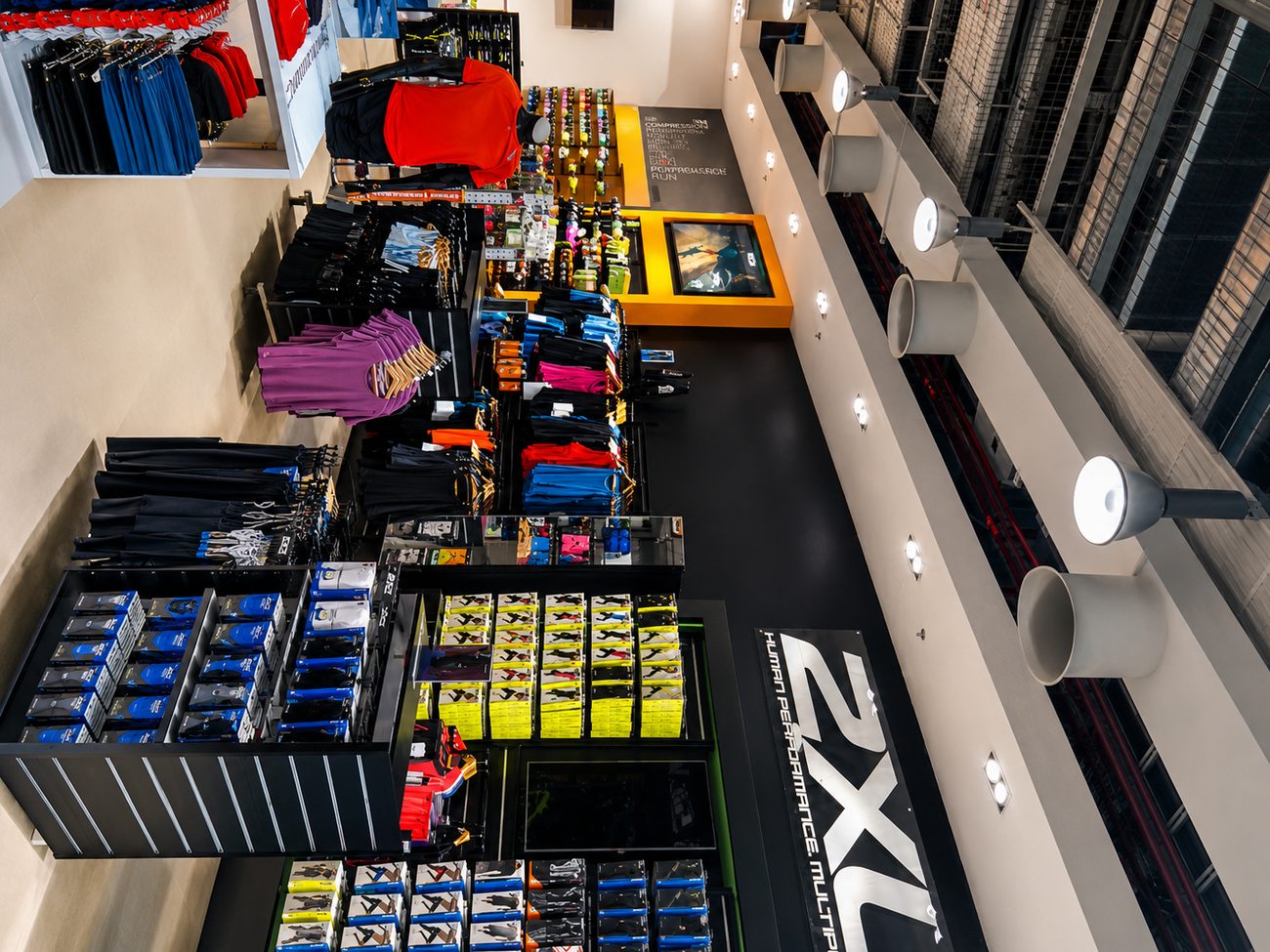 Beyond Fitness Mezzanine, 2XU Signage, Overview, City Centre Me'aisem