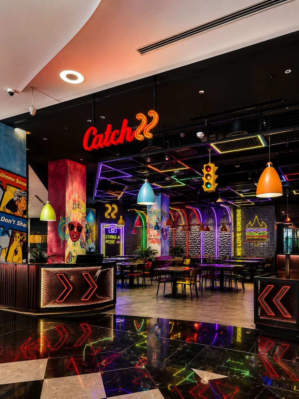 Catch 22 restaurant, Mirdiff City Centre by Davies Group UAE