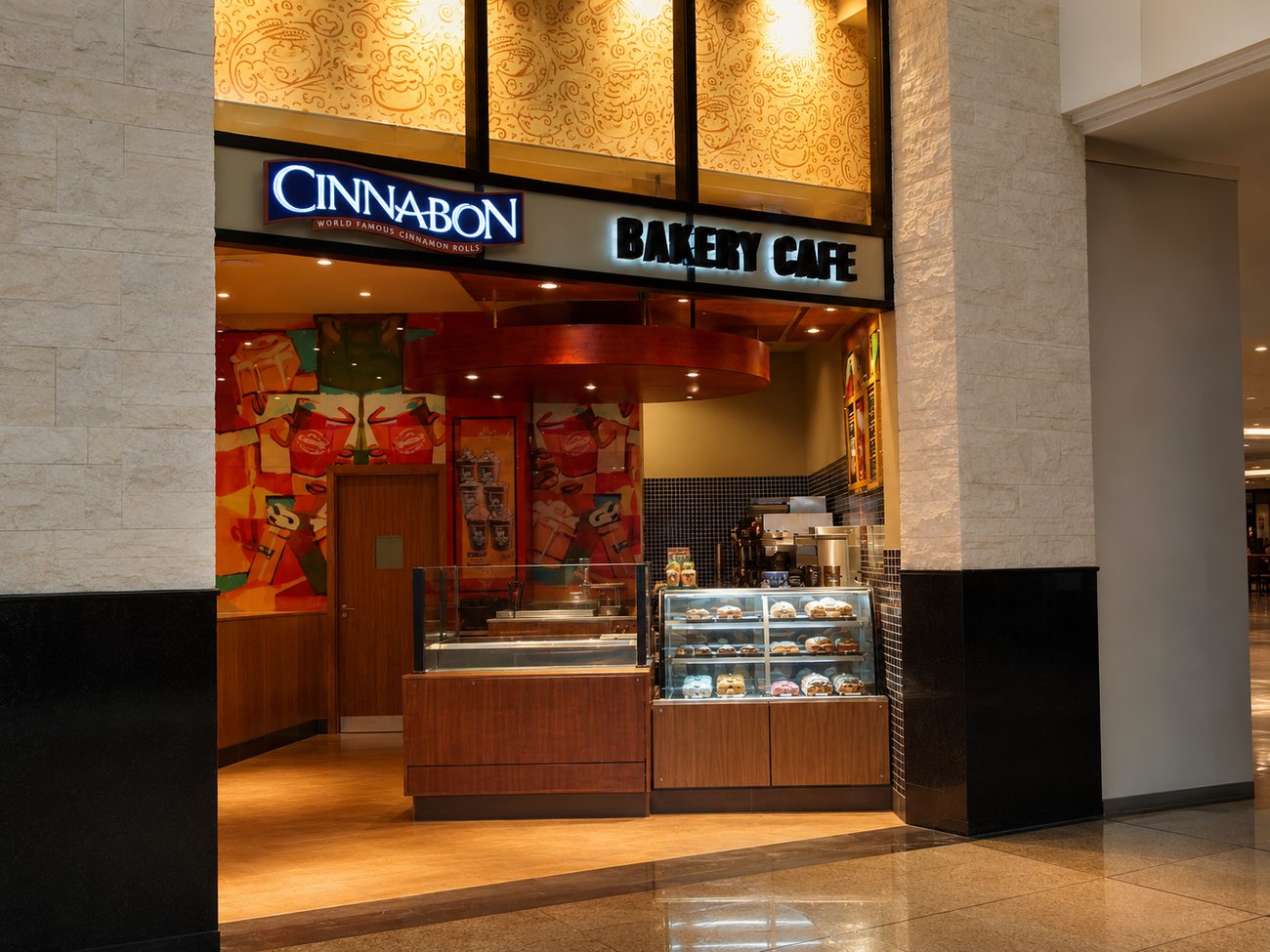 Storefront Entrance & Kiosk Counter
