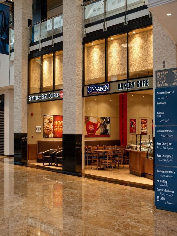Cinnabon fit-out, Mall of the Emirates by Davies Group UAE