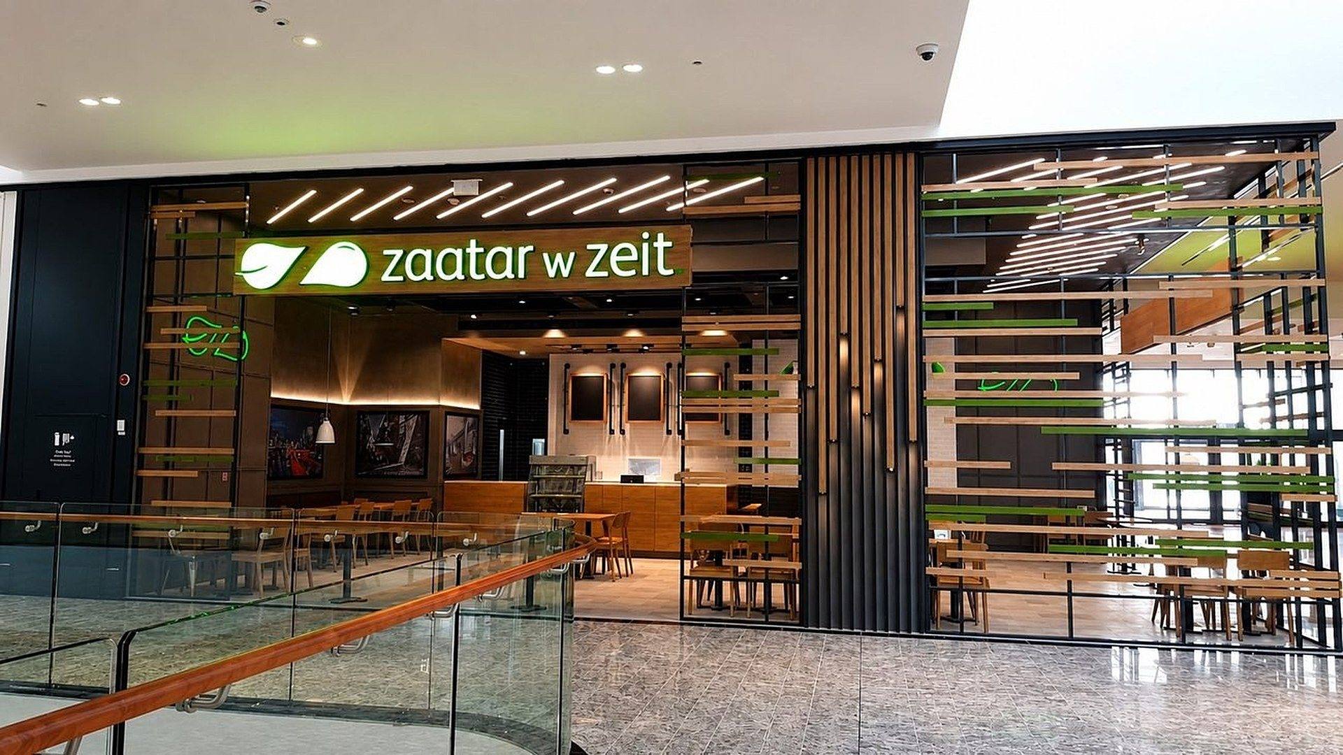 Zaatar w Zeit storefront by Davies Group UAE