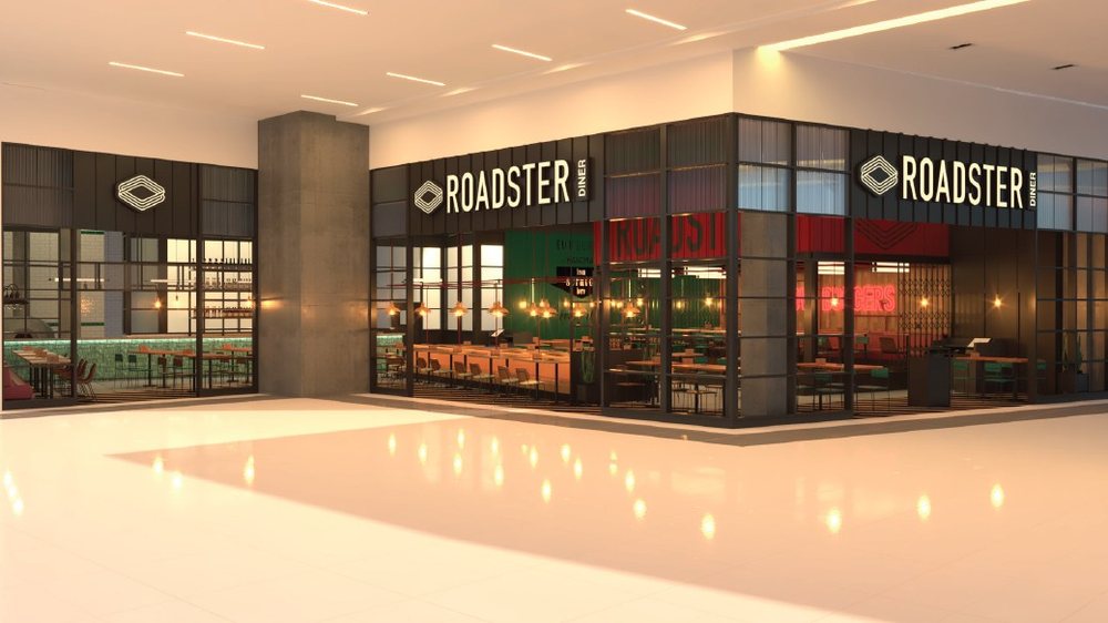 Roadster Diner interior design concept visual by Davies Group UAE