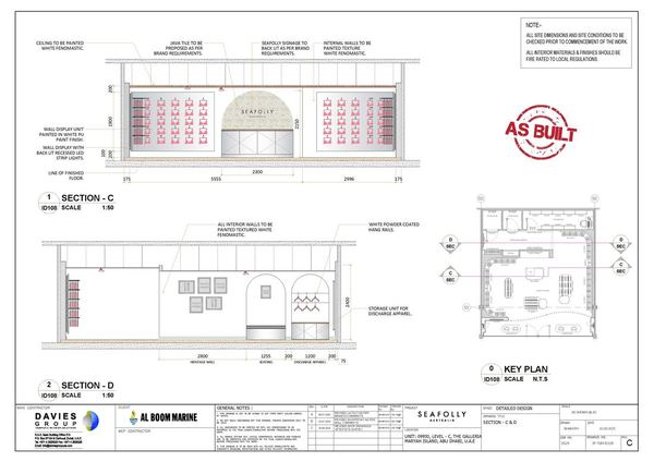 Seafolly CAD technical drawing by Davies Group UAE