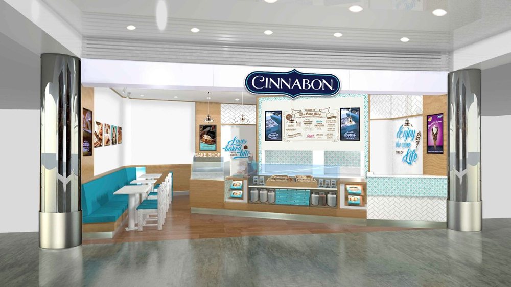 Cinnabon interior design concept visual by Davies Group UAE