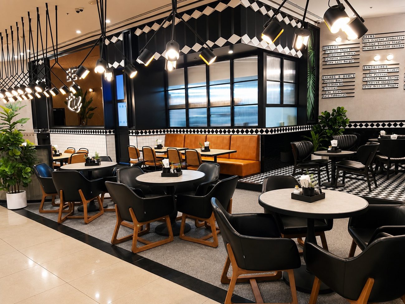 EETEN Urban Kitchen — Dining Booths & Menu Wall
