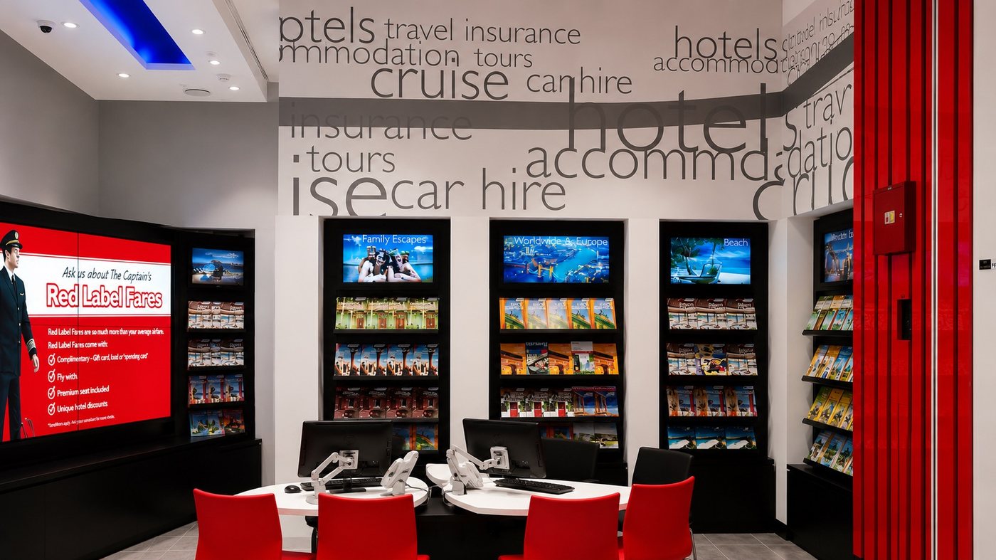 Agent Desk and Destination TV Wall