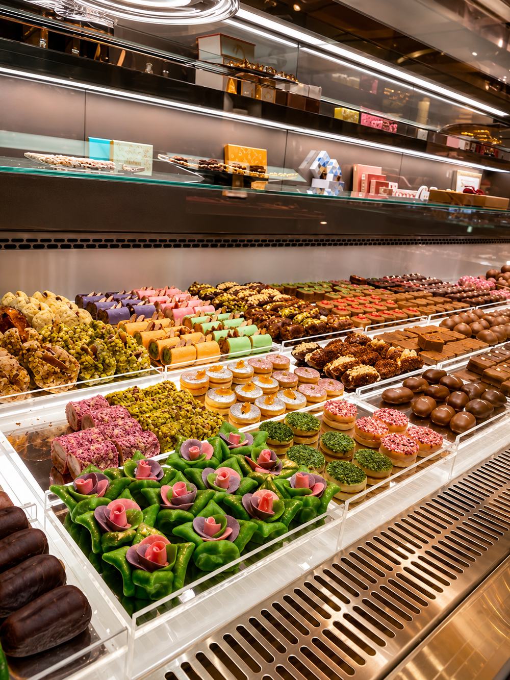 Forrey & Galland chocolate and pastry display case by Davies Group UAE
