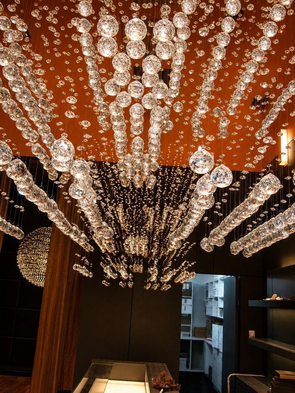 Forrey & Galland crystal chandelier ceiling by Davies Group UAE