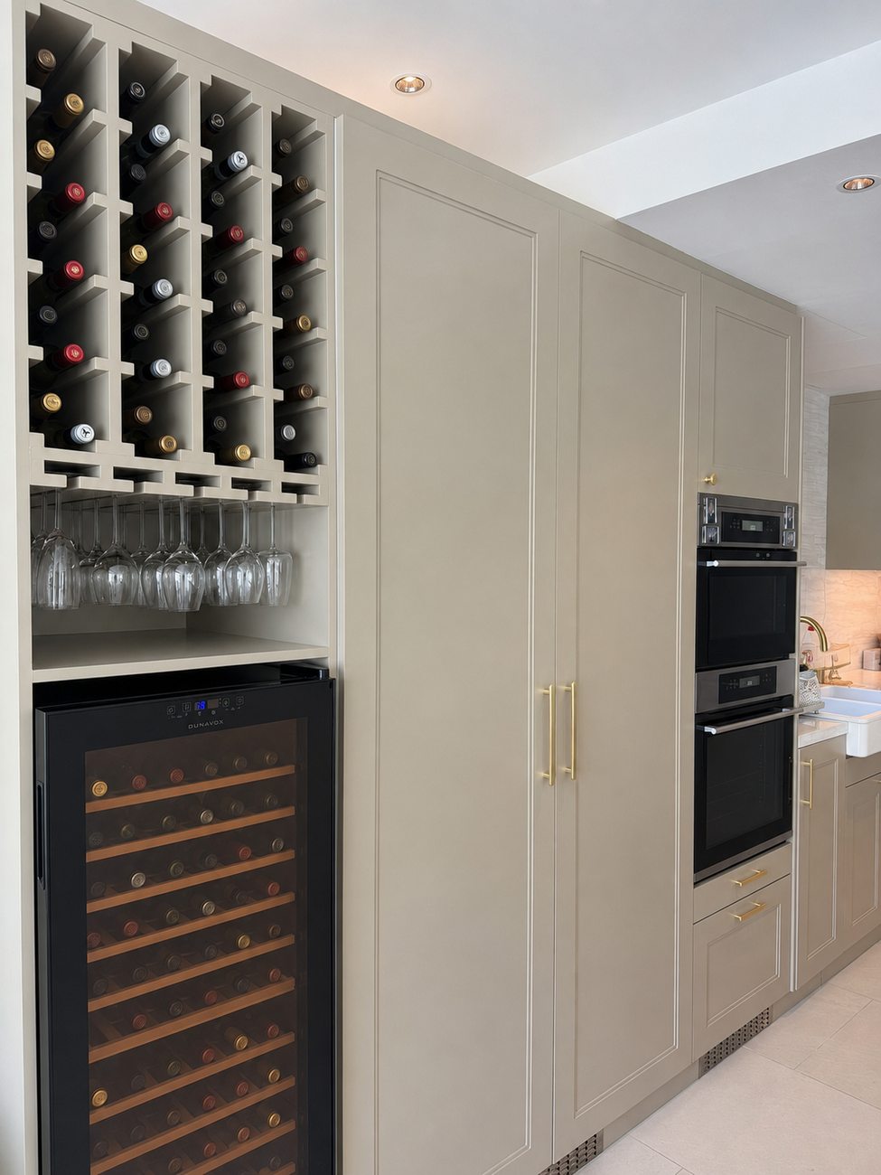 JVT Villa — Kitchen Wine Rack & Built-In Ovens