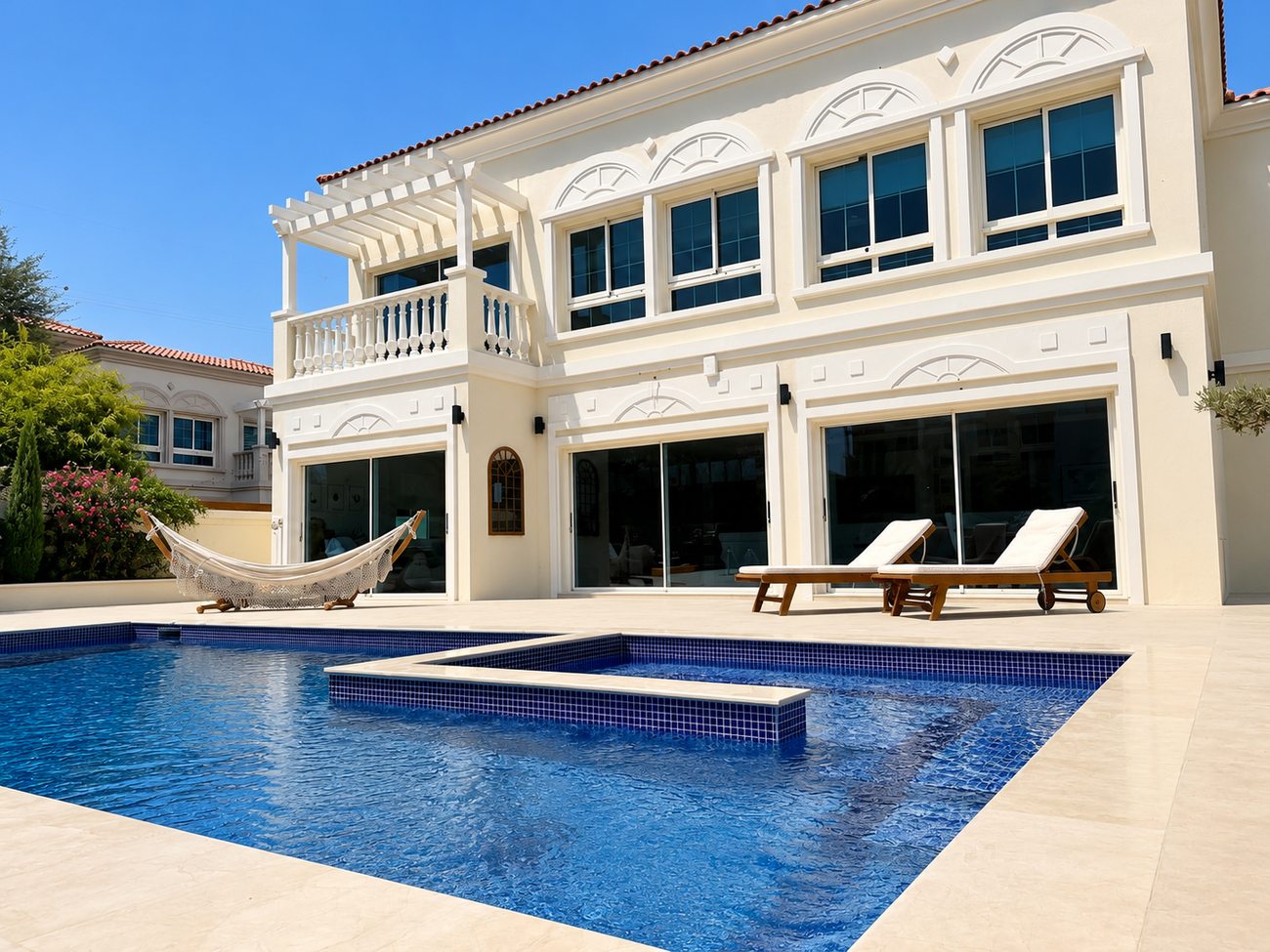 JVT Villa — Pool & Jacuzzi, Hammock Terrace View
