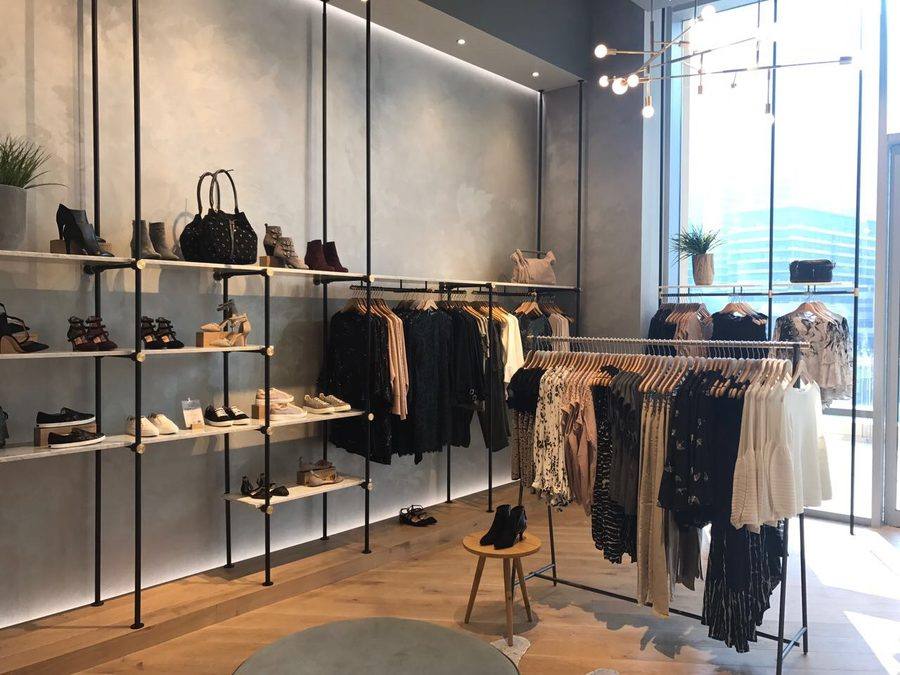 Mint Velvet London Display Shelving, Dubai Marina Mall