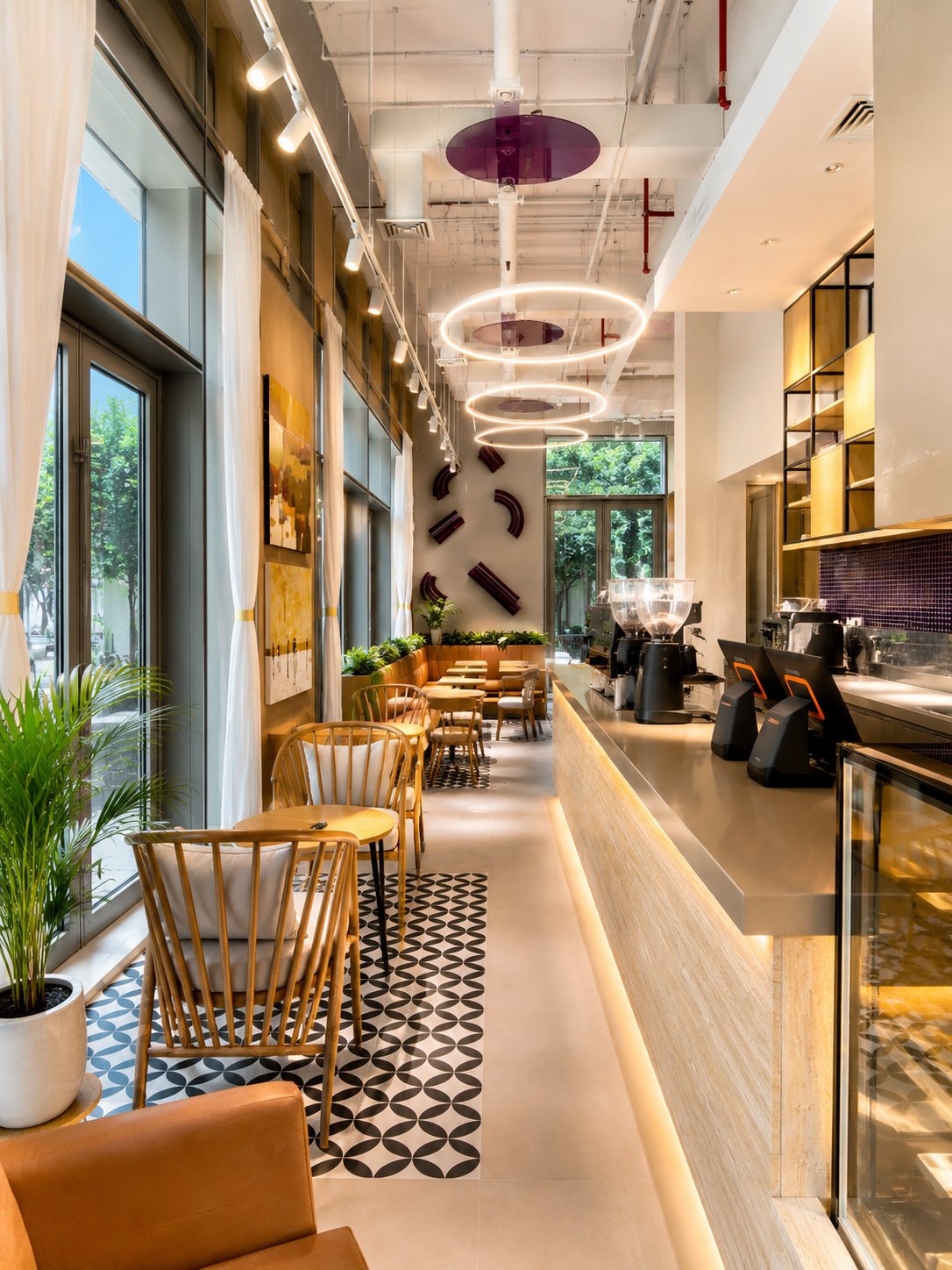 MORE Cafe Dining Area Wide View, Dubai World Trade Centre