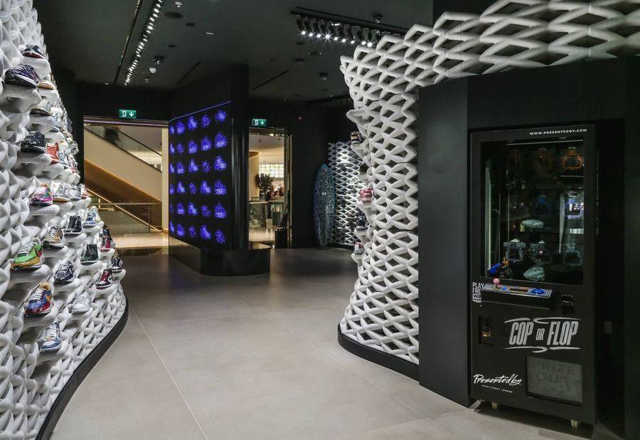 Presented By bespoke display counter joinery, The Dubai Mall, by Davies Group UAE