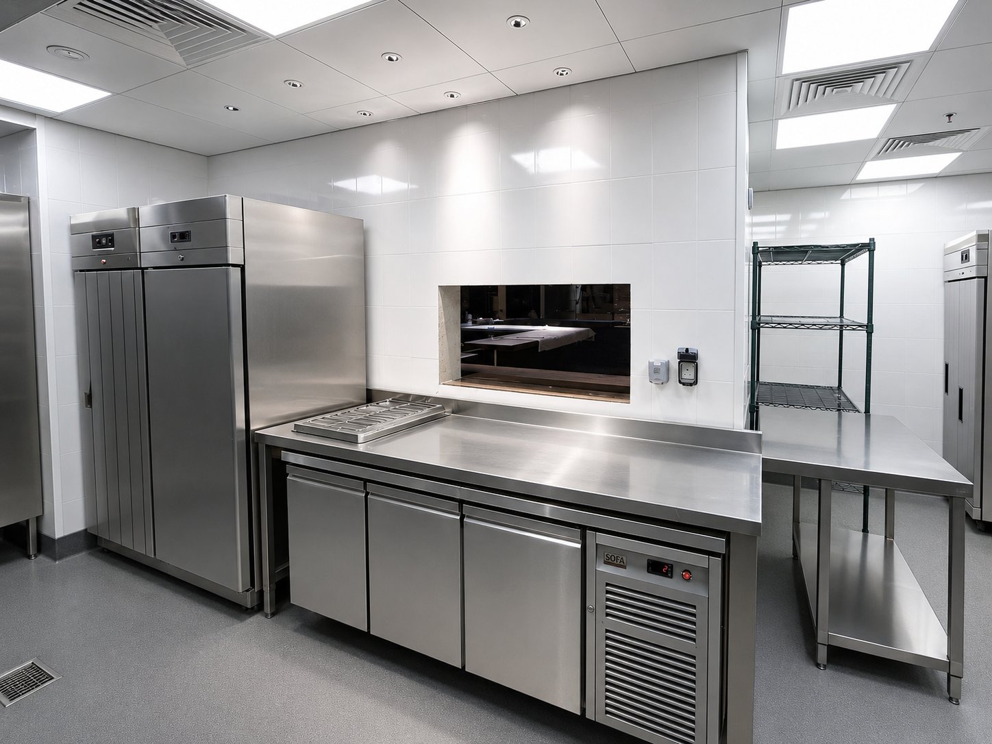 Pitfire Pizza Back-of-House Kitchen Pizza Oven Pass, Dubai Hills