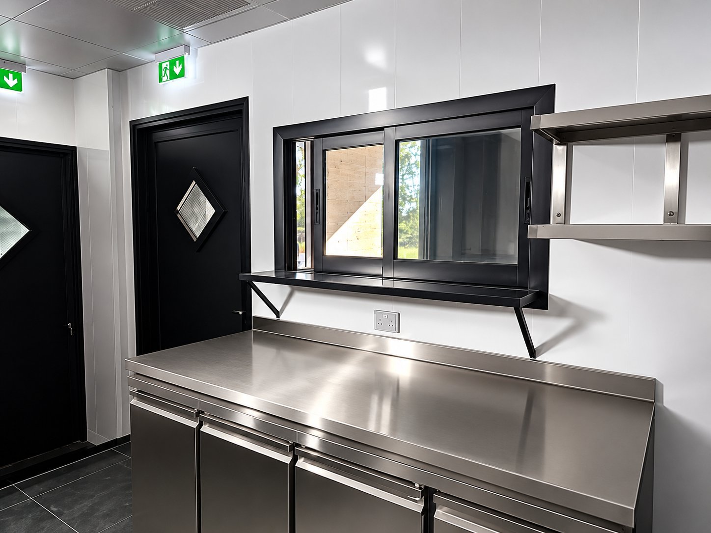 Pitfire Pizza Back-of-House Pass-Through Window, JVC, Dubai