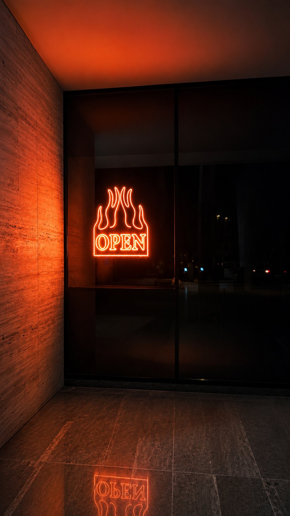 Pitfire Pizza Open Neon Sign, JVC, Dubai