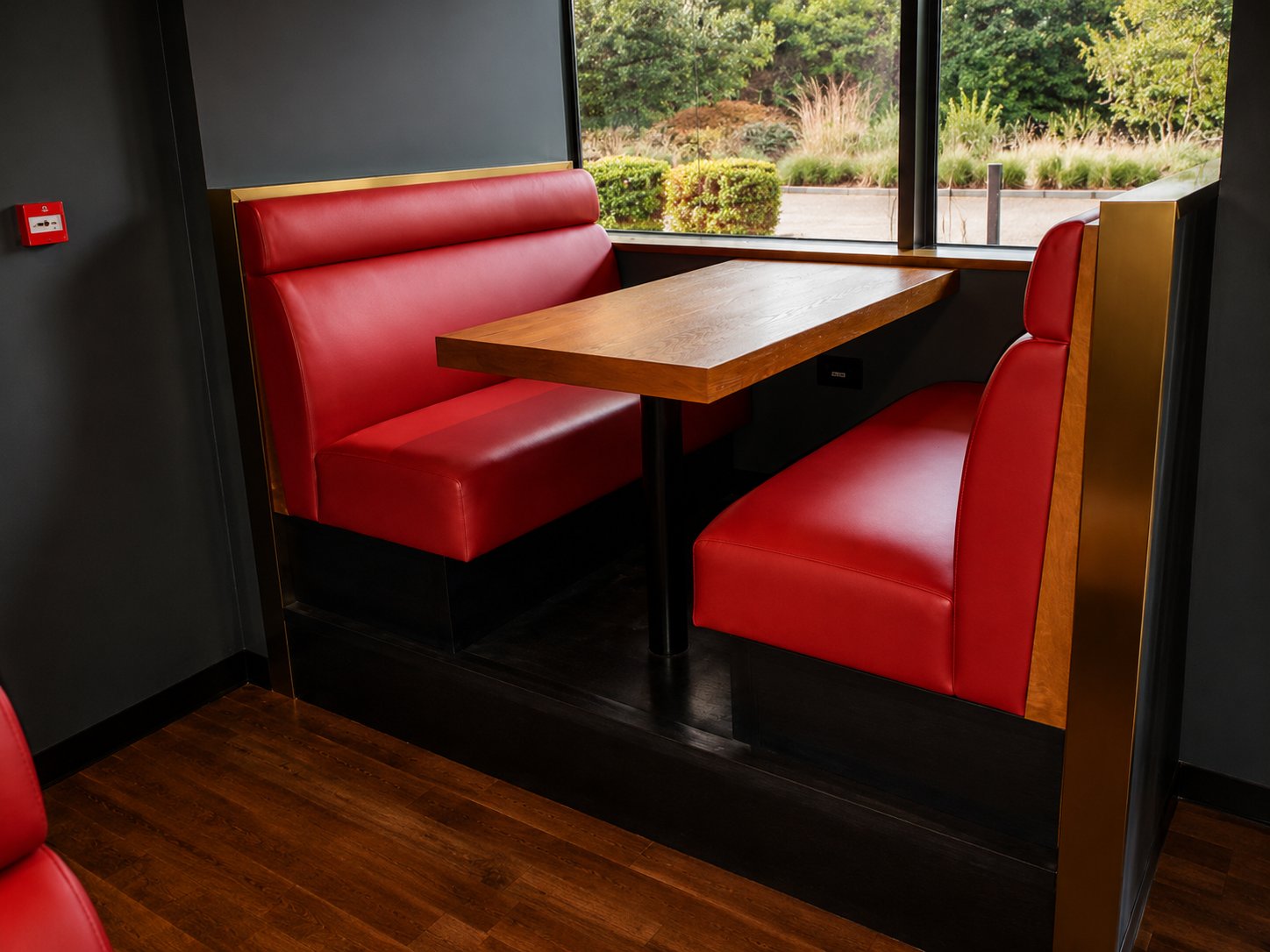 Pitfire Pizza Window Booth Seating, Garden View, JVC, Dubai