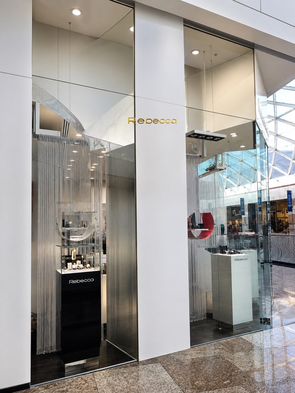 Rebecca Dubai Festival City — Entrance Corridor Signage