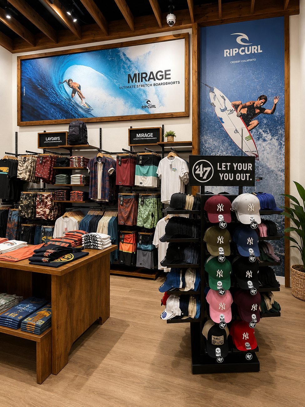 Mirage Wall & '47 Cap Display