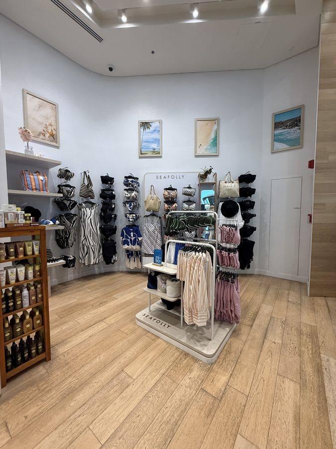 Seafolly Australia Dubai Marina Mall — Sun-Care and Accessories Display