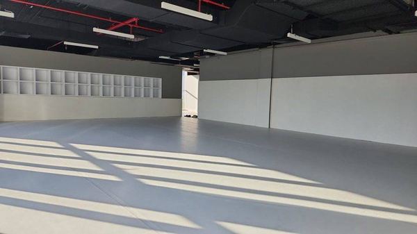 Studio 100 Jiu-Jitsu training mats and storage wall by Davies Group UAE