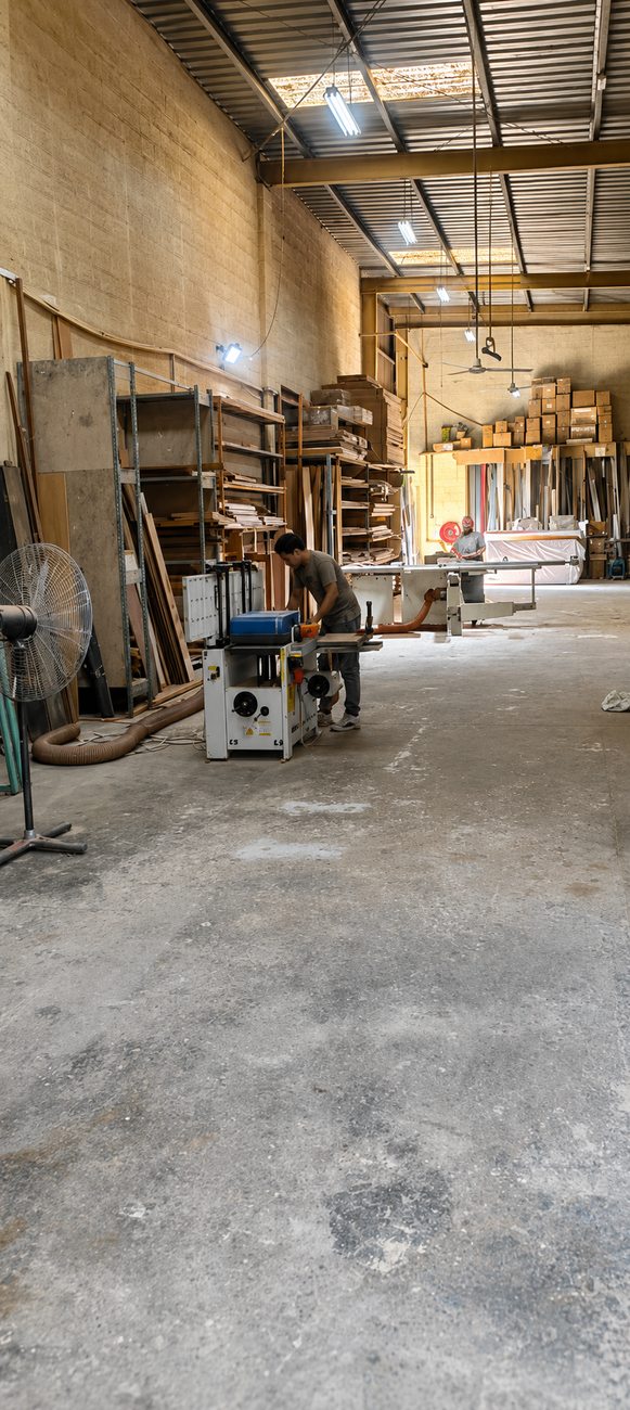 Davies Group Workshop — Timber Storage Aisle