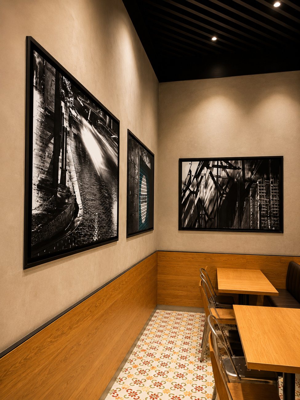 Dining Area & Gallery Wall Art, Zaatar w Zeit, The Dubai Mall